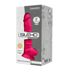 SILEXD Model 1. prémium dildó (21 cm - rózsaszín) műpénisz, dildó