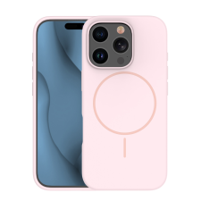 SILICON Apple iPhone 16 Silicon Megsafe Hátlap - Rózsaszín tok és táska