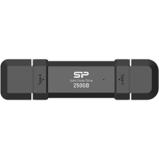 Silicon Power 250GB DS72 USB-C+A Külső SSD - Fekete (SP250GBUC3S72V1K) merevlemez
