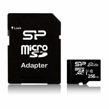 Silicon Power 256GB Elite microSDXC UHS-I CL10 memóriakártya + Adapter memóriakártya