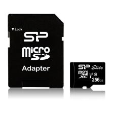 Silicon Power 256GB microSDXC Memóriakártya Silicon Power Elite UHS-1 + adapter (SP256GBSTXBU1V10SP) (SP256GBSTXBU1V10SP) memóriakártya