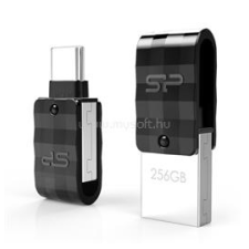 Silicon Power Mobile C31 USB 3.2/USB-C 128GB pendrive (fekete) (SP128GBUC3C31V1K) pendrive