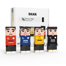 SILKA Radír, focisták, 20 db/display Silka radír