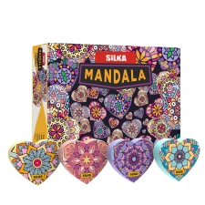 SILKA Radír, mandala, 36 db/display, Silka radír