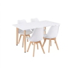  Silla 120 4+1 étkező garnitúra fehér-fehér