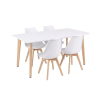  Silla 150 4+1 étkező garnitúra fehér-fehér