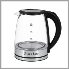 Silver Love elektromos üveg vízforraló 2,3L SC-317 vízforraló és teáskanna