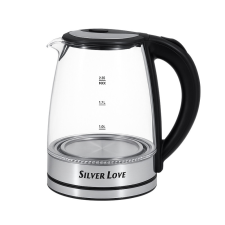 Silver Love elektromos üveg vízforraló 2,3L SC-317 vízforraló és teáskanna
