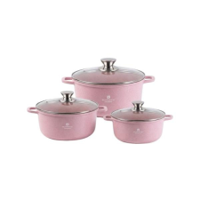  Silver Royal Diamond Tapadásmentes Edényszett (3 db) (Rózsaszín) SR-3030-R edény