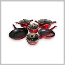  Silver Royal Metallic Line 10 részes márvány bevonatú edénykészlet SR-2020 edény