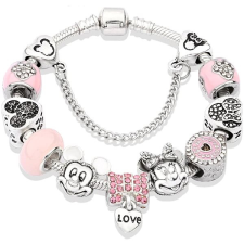 Silver Star karkötő - Mickey Minnie / P10929-1 - 19cm karkötő