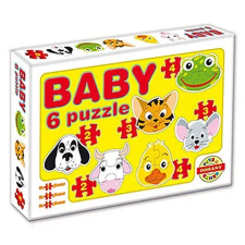 SilverHome Baby puzzle háziállatokkal puzzle, kirakós