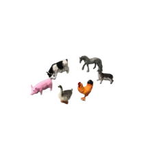 SilverHome SilverHome Farmer Élet Háziállat Minifigurák gyerekeknek hat darabos játékfigura