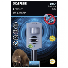 Silverline ® A-Guard® ultrahangos nyestriasztó 200 m² - Ma200 - eredeti minőségi termék* elektromos állatriasztó