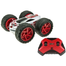 Silverlit : Gyrotex távirányítós kaszkadőr autó 1:12 - fehér-piros távirányítós modell