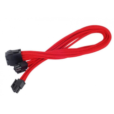 Silverstone 8-Pin EPS - 4+4-Pin ATX/EPS hosszabbító - 300mm piros kábel és adapter