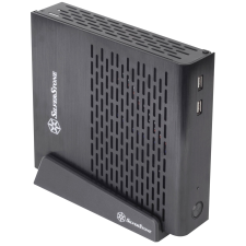 Silverstone Petit Series PT13 USB 2.0 Számítógépház - Fekete (SST-PT13B) számítógép ház