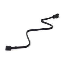 Silverstone PWM-Extension 30cm - fekete kábel és adapter