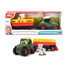 Simba Dickie ABC Happy állatszállító traktor utánfutóval, tehén figurával autópálya és játékautó