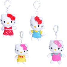 Simba Hello Kitty bagclip plüssök különböző ruhákban – 10 cm plüssfigura