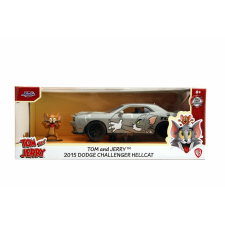 Simba Jada fémautó Dodge Challenger Hellcat 1/24 mérleg és Jerry figura autópálya és játékautó