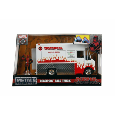 Simba Jada Marvel 1:24 Scale Food Truck Set és Deadpool fémfigura autópálya és játékautó