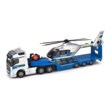 Simba Majorette Grand Volvo teherautó + helikopter készlet (1:43) - Kék/fehér autópálya és játékautó