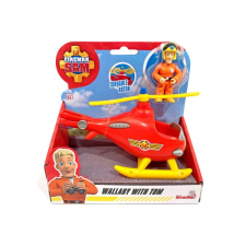 Simba Sam, a tűzoltó: Első Wallaby helikopterem, Tom figurával - 17 cm autópálya és játékautó