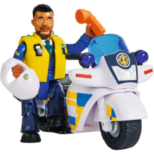 Simba Sam, a tűzoltó - Rendőrségi motor Malcolm figurával (1092) autópálya és játékautó