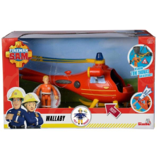 Simba Sam, a tűzoltó: Wallaby mentőhelikopter Tom figurával autópálya és játékautó