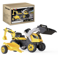 Simba Toys Builder Max pedálos traktor homlokrakodóval és markolóval - Smoby autópálya és játékautó