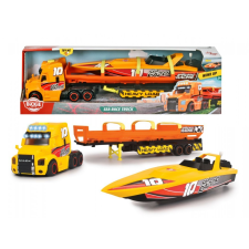 Simba Toys Dickie Sea Race Truck - Játék hajó szállító kamion 41 cm - Simba Toys autópálya és játékautó