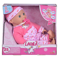 Simba Toys Laura - Beszélő, nevető interaktív lány baba 38cm (105140060) baba