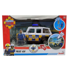 Simba Toys Sam a tűzoltó 4x4 Rendőrautó Malcolm figurával autópálya és játékautó