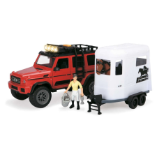 Simba Toys Simba Dickie Lószállító szett figurákkal 40cm autópálya és játékautó