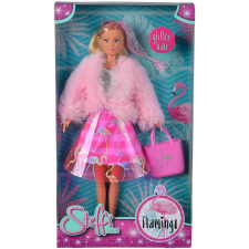 Simba Toys Steffi Love - Steffi barbie baba csillogós hajjal flamingós ruhában baba