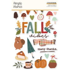 Simple Stories Cider & Donuts Matrica Sticker Book 12 ív matrica