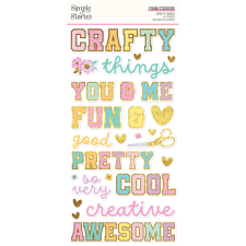 Simple Stories Crafty Things Matrica Foam Stickers 2 ív matrica