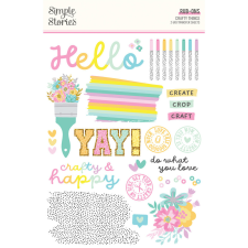 Simple Stories Crafty Things Matrica Rub-Ons 2 ív matrica