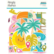 Simple Stories Just Beachy Kivágatok Big Bits & Pieces 1 csomag matrica