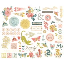 Simple Stories Kivágatok , Bits & Pieces / Simple Stories Wildflower (1 csomag) matrica