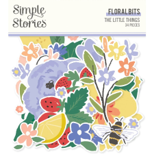 Simple Stories Kivágatok - Floral Bits - The Little Things (1 csomag) matrica