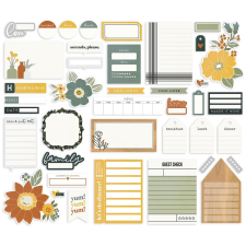 Simple Stories Kivágatok , Journal / Simple Stories Hearth & Home (1 csomag) matrica