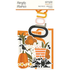 Simple Stories Kivágatok - Simple Pages Pieces - FaBOOlous (1 csomag) matrica
