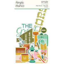 Simple Stories Kivágatok - Simple Pages Pieces - Trail Mix (1 csomag) matrica