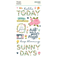 Simple Stories Matrica - Foam Stickers - Fresh Air (2 ív) matrica