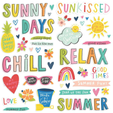 Simple Stories Matrica , Foam Stickers / Simple Stories Sunkissed (2 ív) matrica