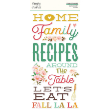 Simple Stories Matrica - Foam Stickers - What's Cookin' ? (2 ív) matrica
