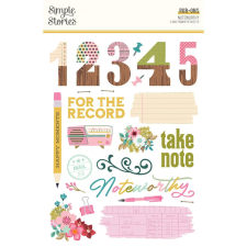 Simple Stories Matrica - Rub-Ons - Noteworthy (2 ív) matrica