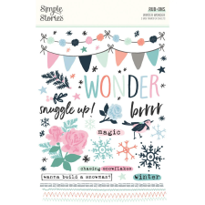 Simple Stories Matrica - Rub-Ons - Winter Wonder (2 ív) matrica